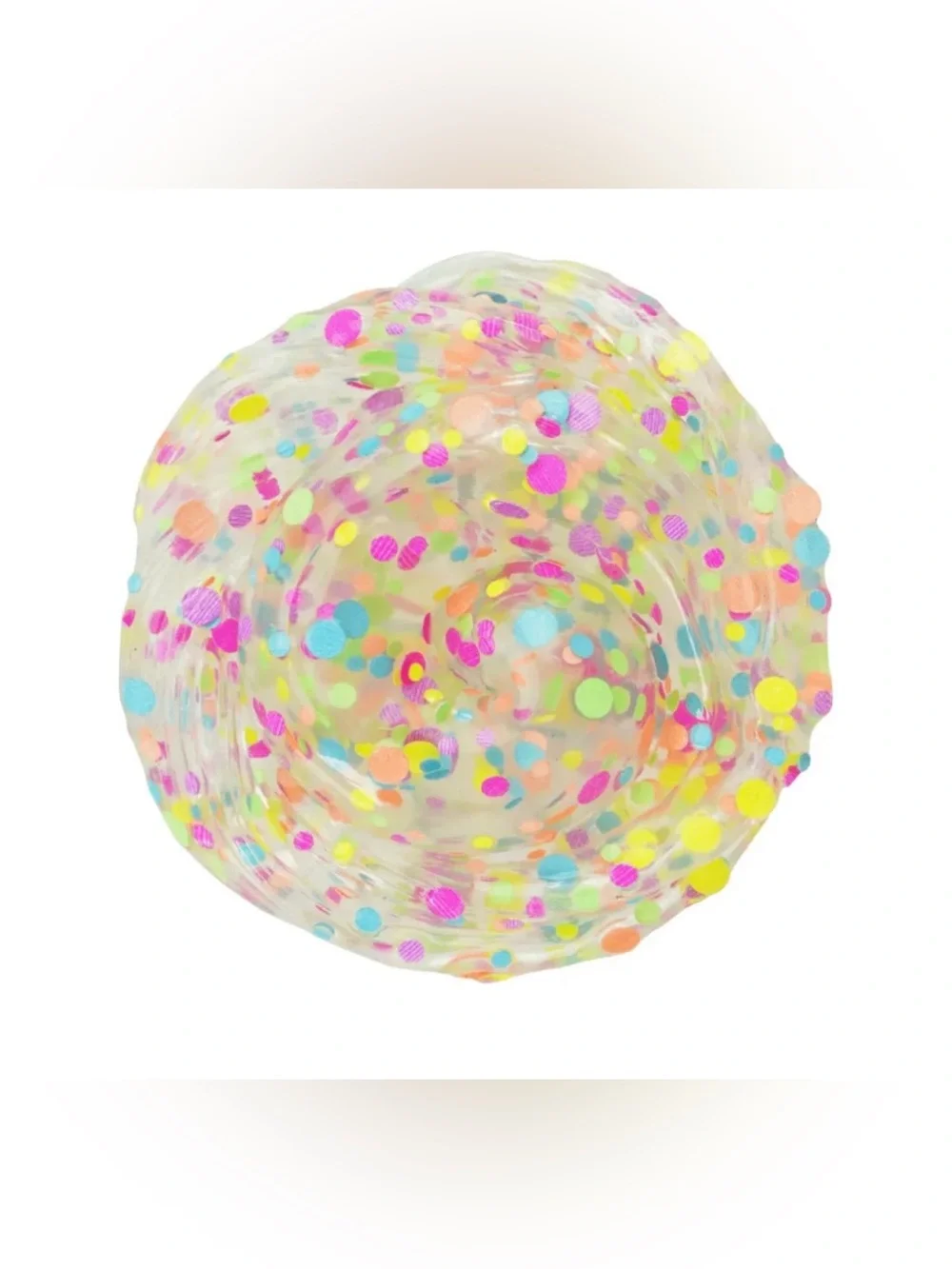 Crazy Aaron's Funky Fidget Thinking Putty - White Confetti. Stress Relief Toy. - Picture 2 of 3